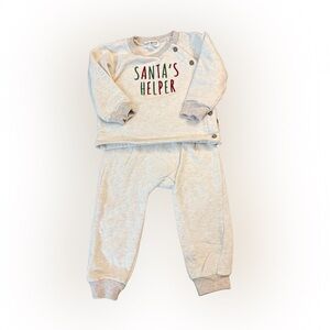 Kids Cream 'Santa's Helper' Matching‎ Set